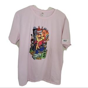 Fifth Loop King Lion With Riches Tee Pink XL.
